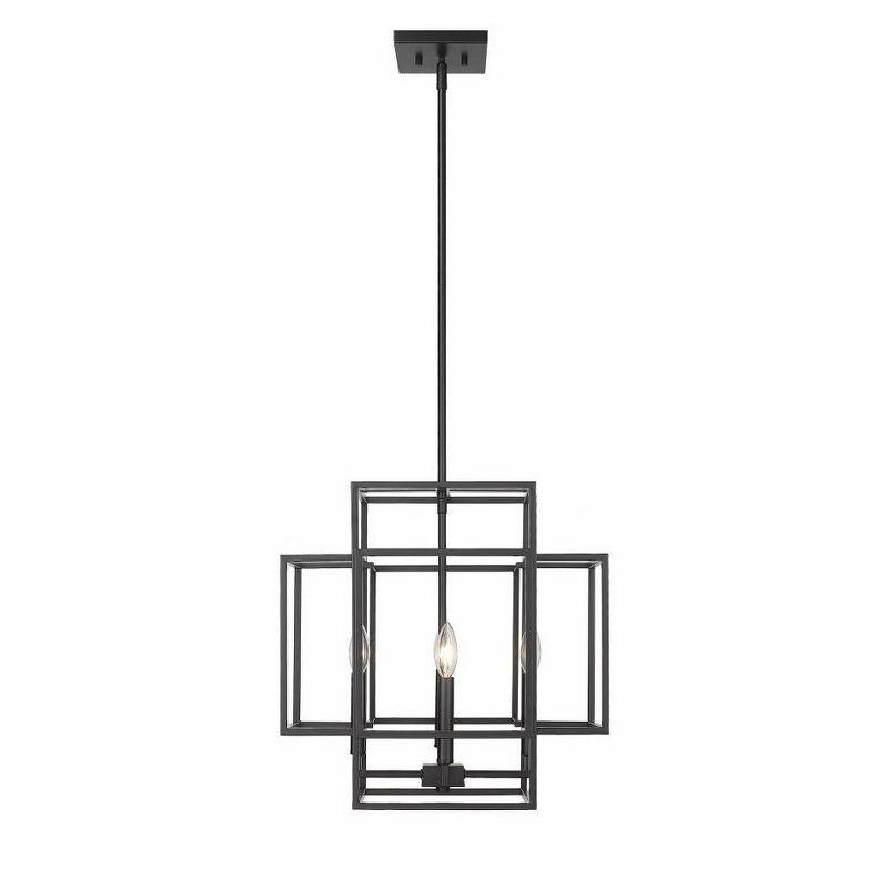 Z-Lite Titania 4 - Light Chandelier in  Matte Black