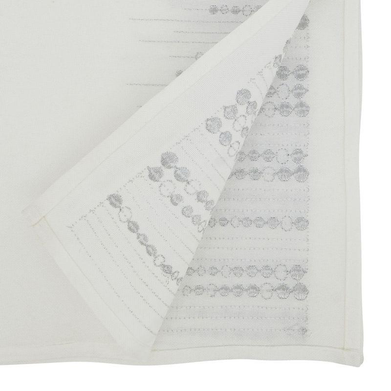Saro Charming Embroidered Dots Table Runner