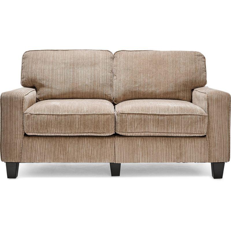 Serta Palisades 61" Track Arm Sofa, Easy Care Fabric, Soft Pillow Back, Pocket Coil Seat Cushions