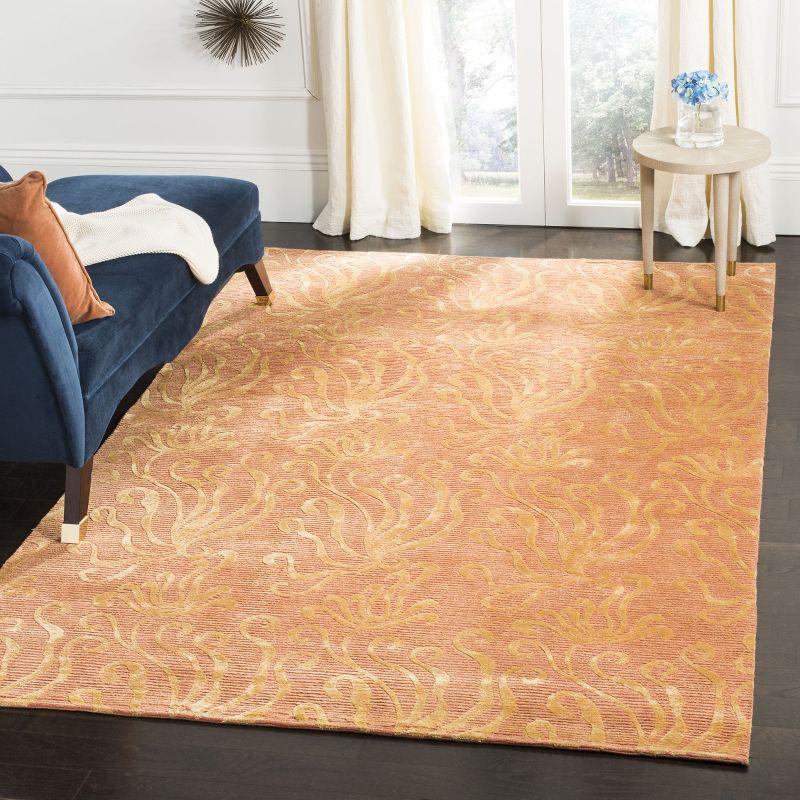 Seaflora Martha Stewart Silk & Wool Pile Floral Rug