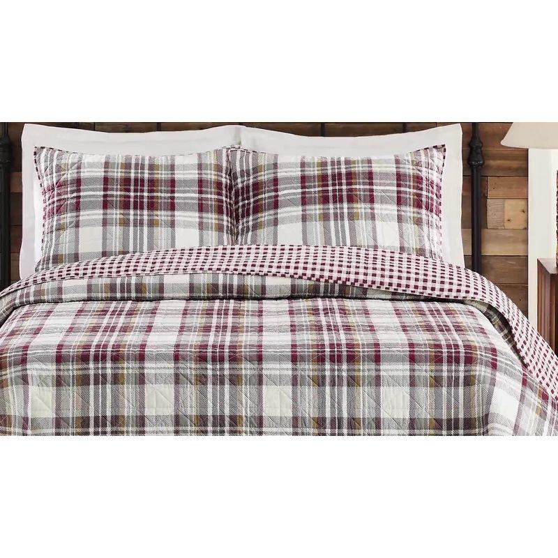 Laurel & Mayfair Cotton Twill Plaid Quilt Set