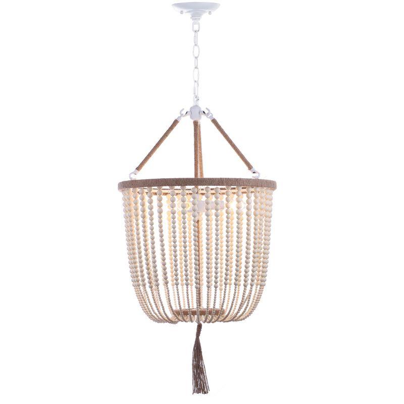 Angie Beads Pendant Lamp - LIT4476 - Cream - Safavieh