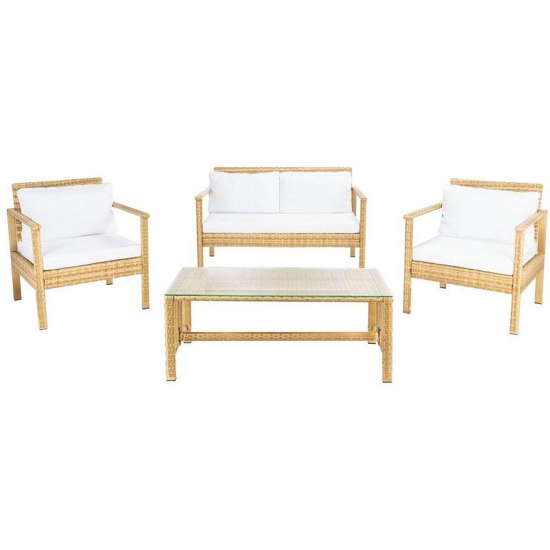 Garnen 4 Piece Patio Outdoor Living Set  - Safavieh