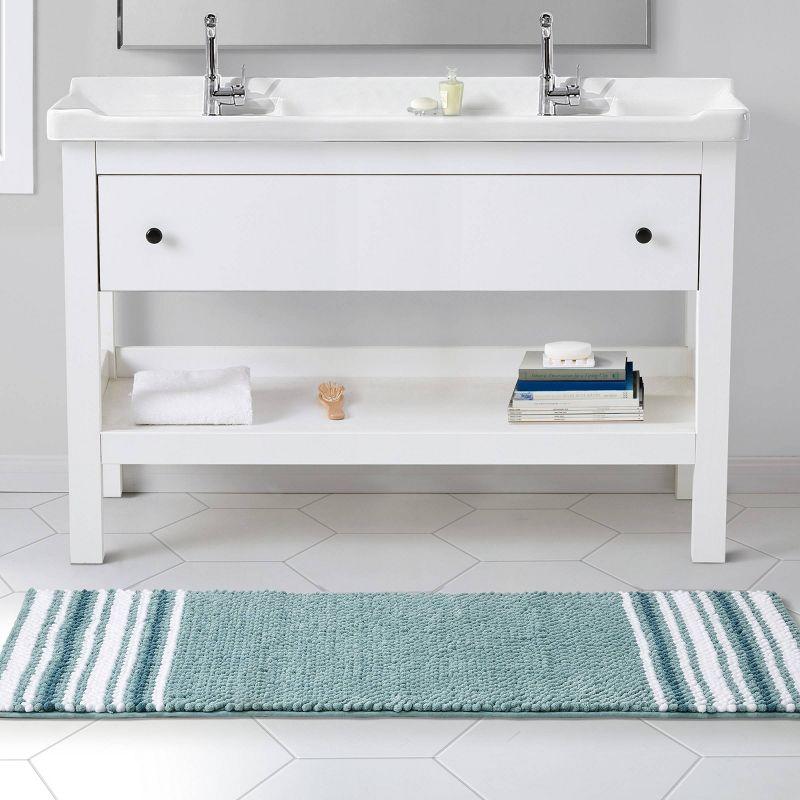 Aiden Jacquard Chenille Noodle Bath Runner, 24" x 60