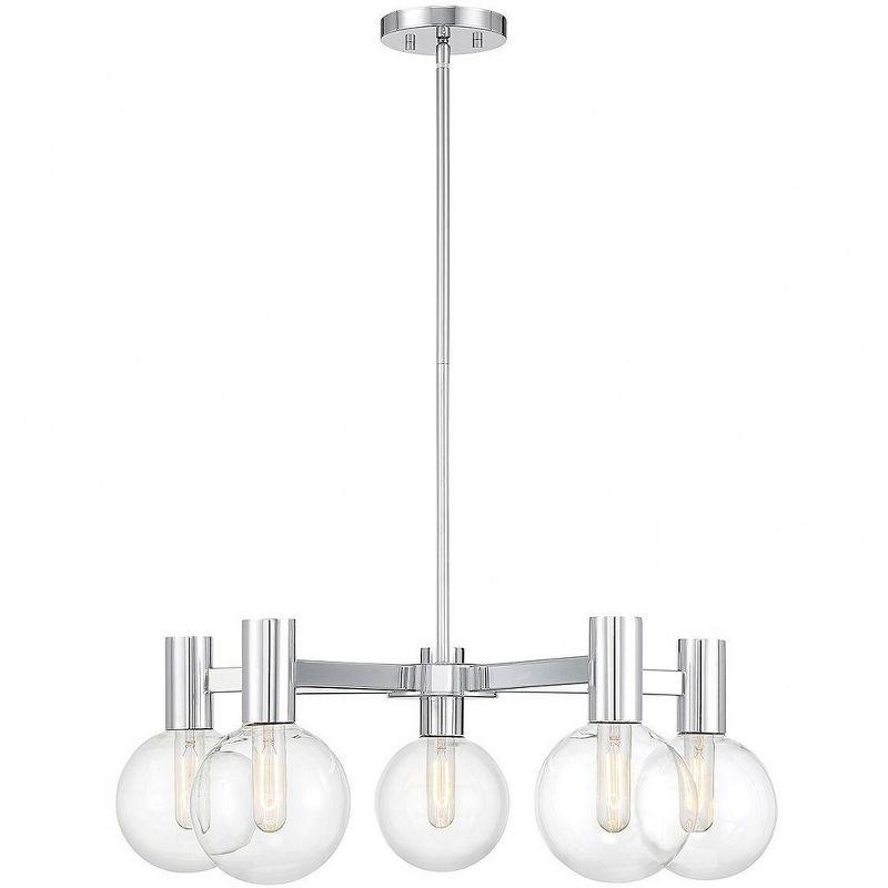 Savoy House Wright 5 - Light Chandelier in  Chrome