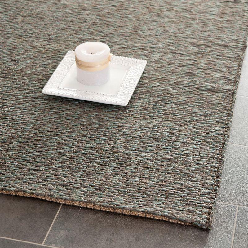 Natural Fiber NF448 Hand Woven Indoor Area Rug - Teal - 4'x6' - Safavieh.