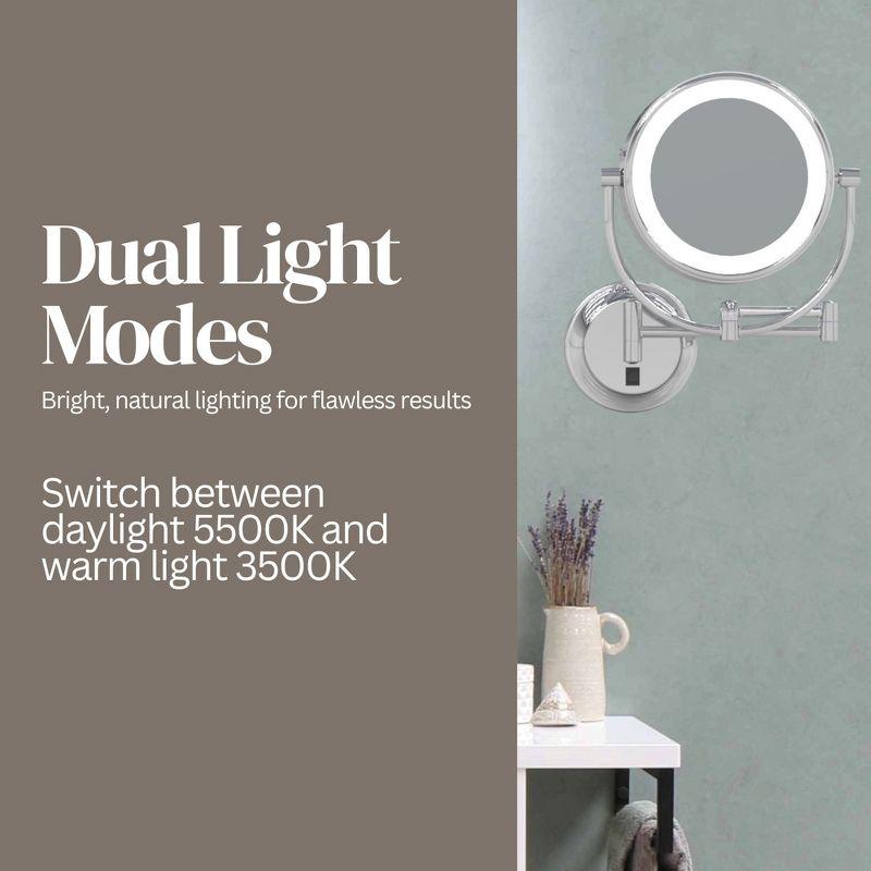 Aptations Kimball Young Metal Concave LED Wall Mirror