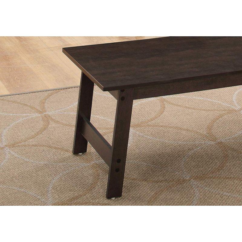 Monarch Specialties Table Set 3Pcs Set Coffee End Side Accent Living Room Laminate Brown Transitional