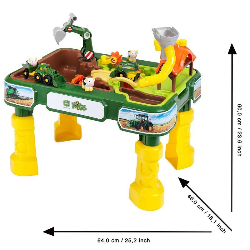 John Deere Green and Yellow Farm Sand and Water Play Table