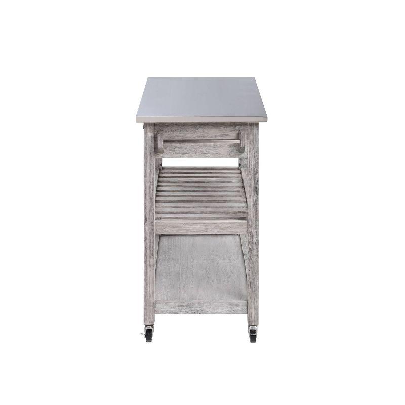 Sonoma Kitchen Cart with Stainless Steel Top  - Boraam