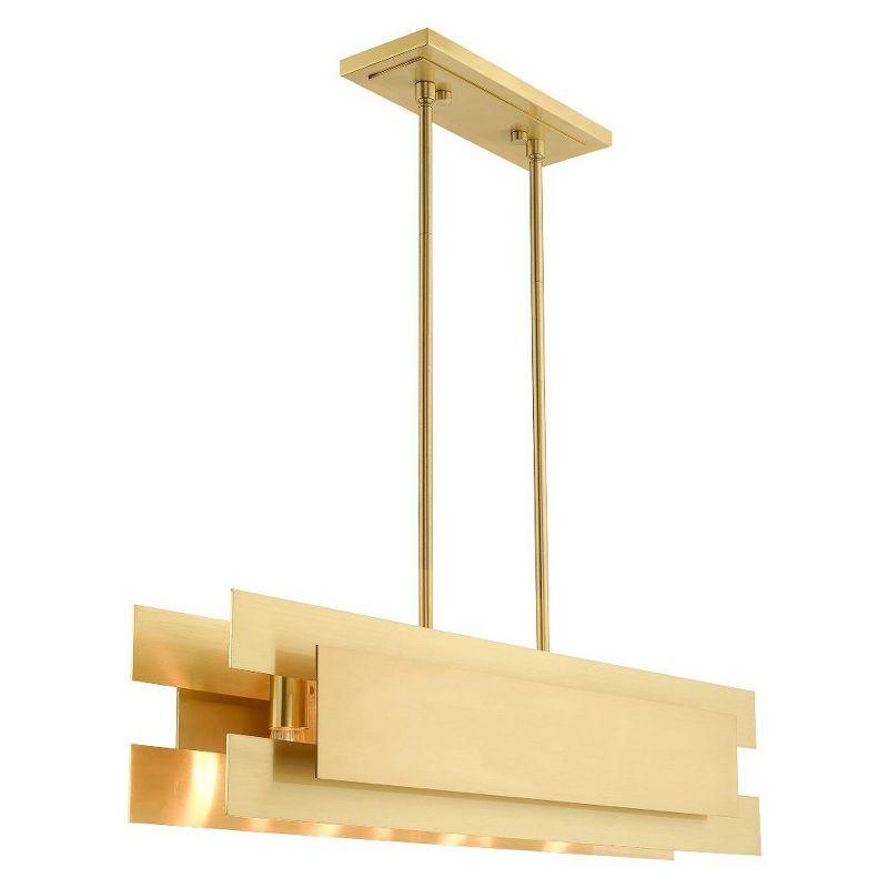 Livex Lighting Varick 4 - Light Chandelier in  Satin Brass