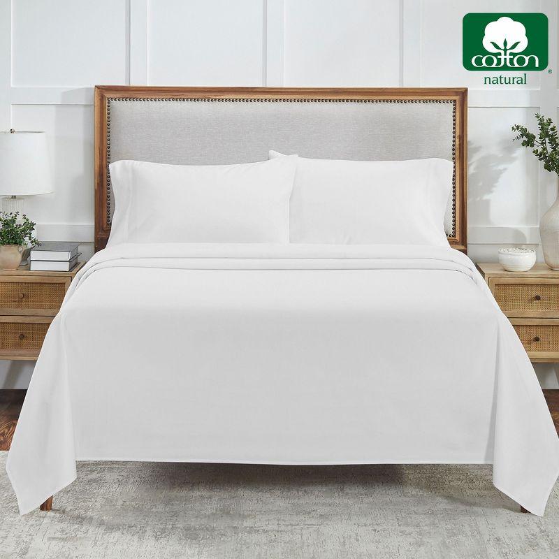 Luxury Bed Sheets Set -  800 Thread Count 100% Cotton Sheets, Deep Pocket, Soft, Cool & Breathable by California Design Den - Bright White, Queen