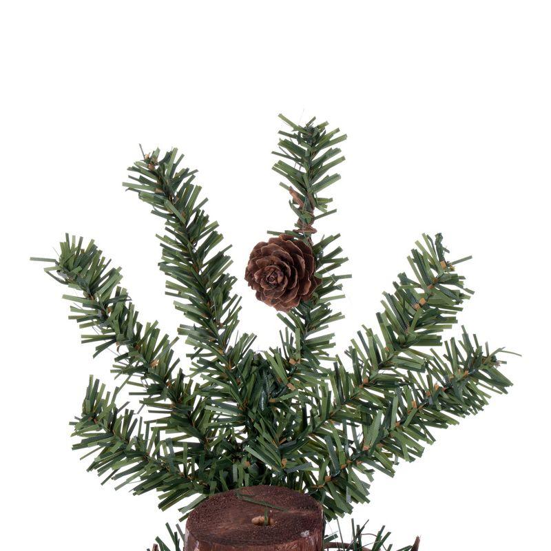 Vickerman Artificial Alpine Tree with Pine Cones & Vine