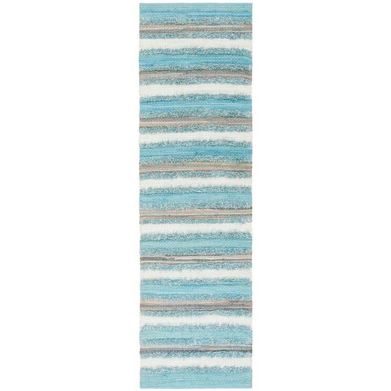 Montauk MTK951 Hand Woven Accent Rug - Aqua/Multi - 2'6"x4' - Safavieh.