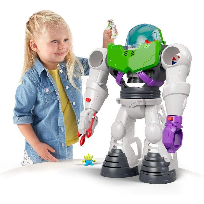 Fisher-Price Imaginext Preschool Toy Disney Pixar Toy Story Buzz Lightyear Robot Playset with Spaceship
