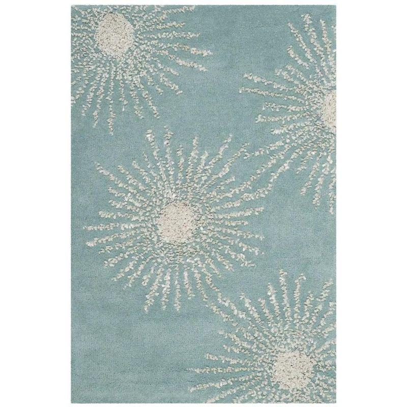 Soho SOH712 Hand Tufted Indoor Accent Rug - Light Teal/Multi - 2'x3' - Safavieh.