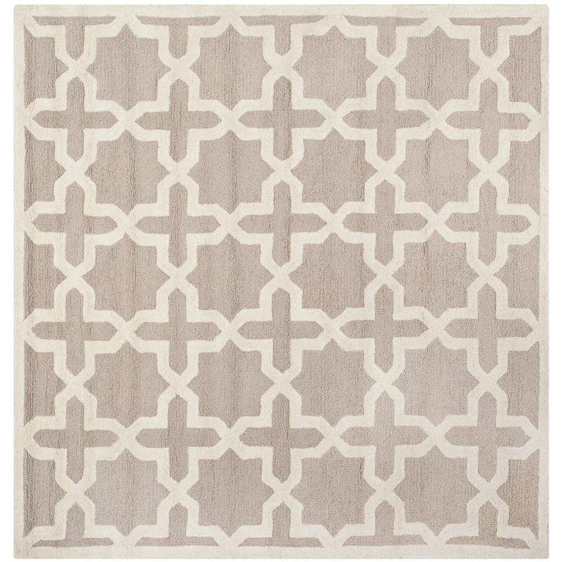 Cambridge CAM125 Tufted Indoor Area Rug - Beige/Ivory - 6'x6' - Safavieh