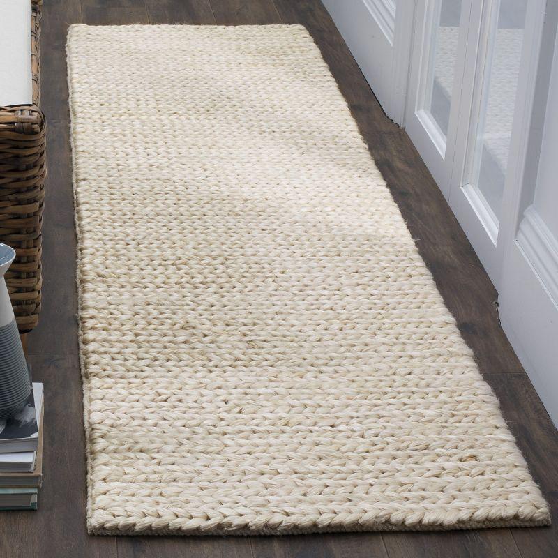 Natural Fiber NF520 Hand Woven Indoor Runner Rug - Ivory - 2'3"x8' - Safavieh.