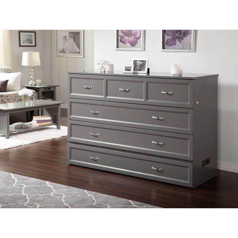 Queen Deerfield Murphy Bed Chest - AFI