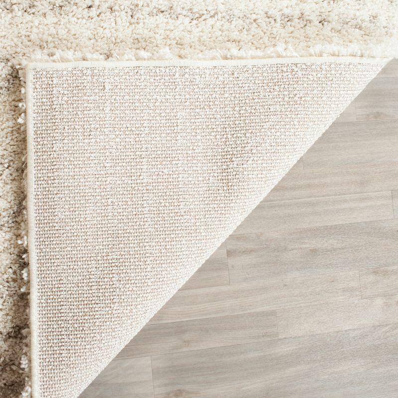 Arizona Shag ASG741 Power Loomed Indoor Area Rug - Ivory/Beige - 6'7"x9'2" - Safavieh