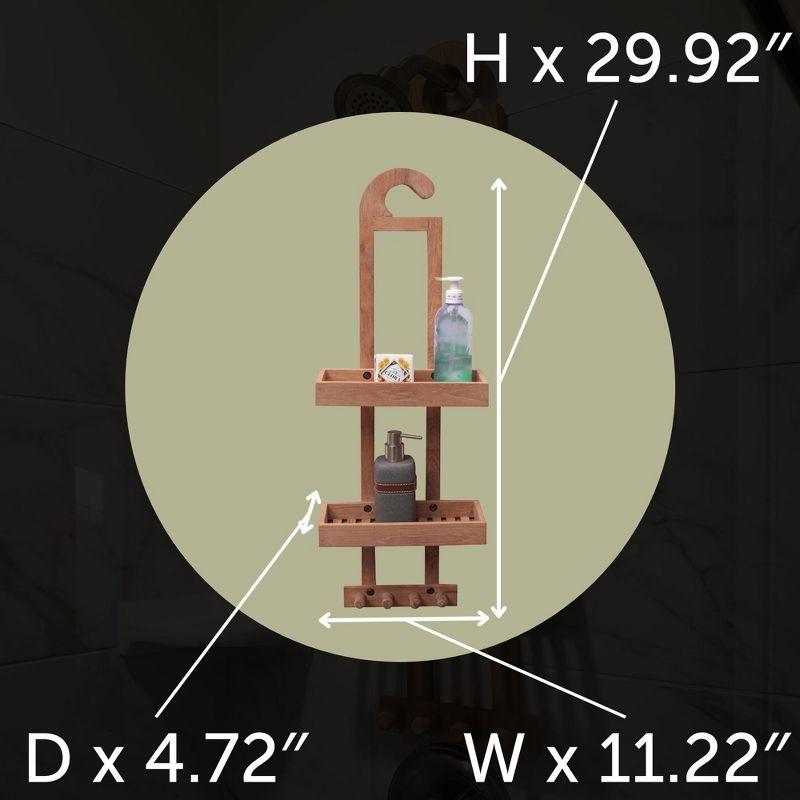 Nordic Teak Natural Shower Caddy - Beige