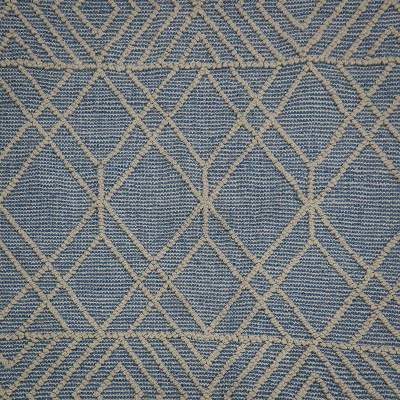 Cloud Blue Handwoven Geometric Outdoor Rug 4x6 ft