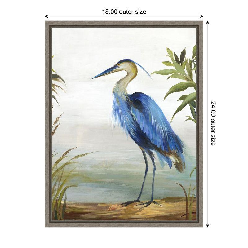 Amanti Art Blue Heron by Aimee Wilson Framed Canvas Wall Art