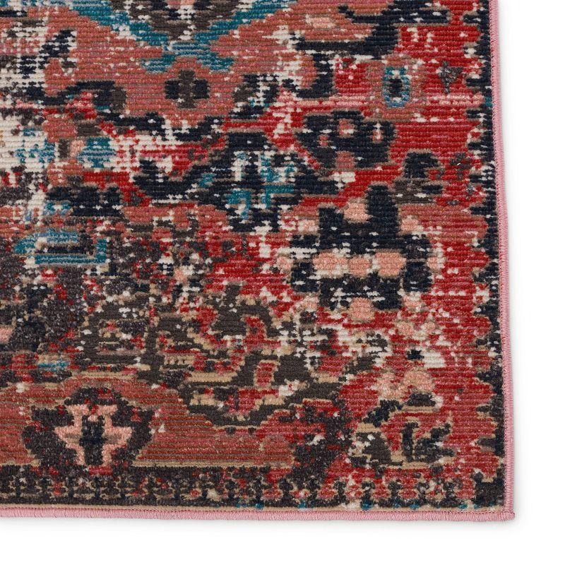 Presia Indoor/Outdoor Medallion Area Rug Red/Teal - Jaipur Living