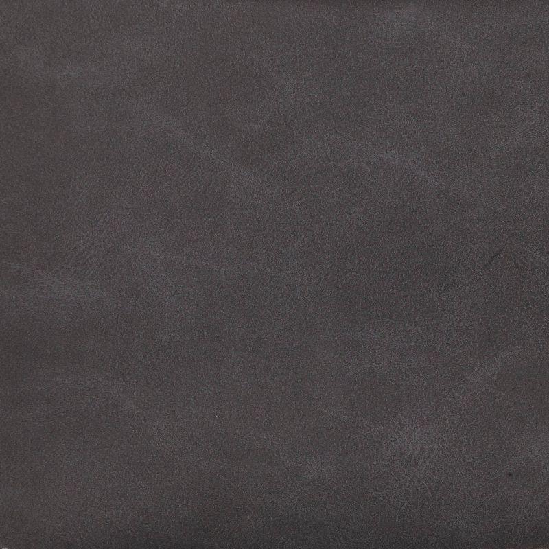 LumiSource Set of 2 Durango Industrial Dining Chair Black/Vintage Gray: Metal Frame, Polyurethane Upholstery, Floor Protectors