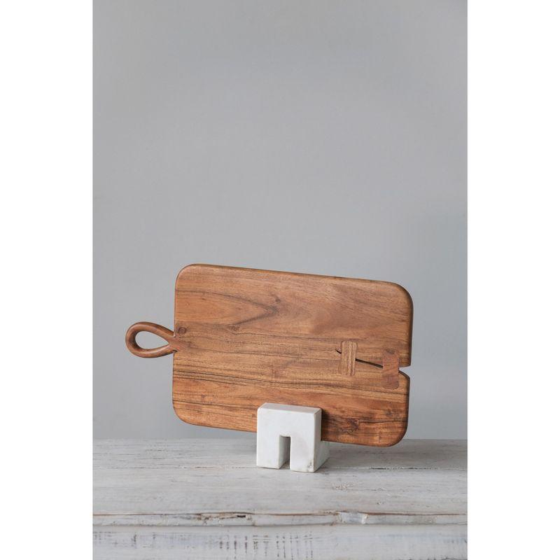 Storied Home Contemporary Marble Cookbook Stand
