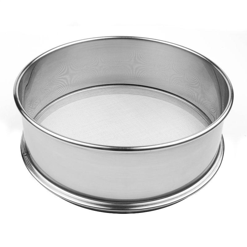 Stainless Steel Heavy Duty Flour Sifter with Fine Mesh