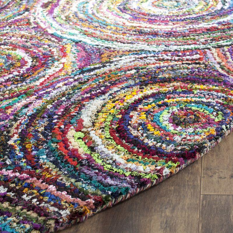 Nantucket NAN514 Hand Tufted Indoor Area Rug - Multi - 4' Round - Safavieh.