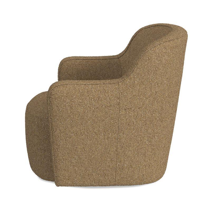 HomePop Upholstered Swivel Accent Chair Light Tan