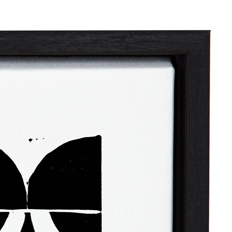 Sylvie Modern Circular Block Print Framed Canvas by Statement Goods - Kate & Laurel All Things Decor