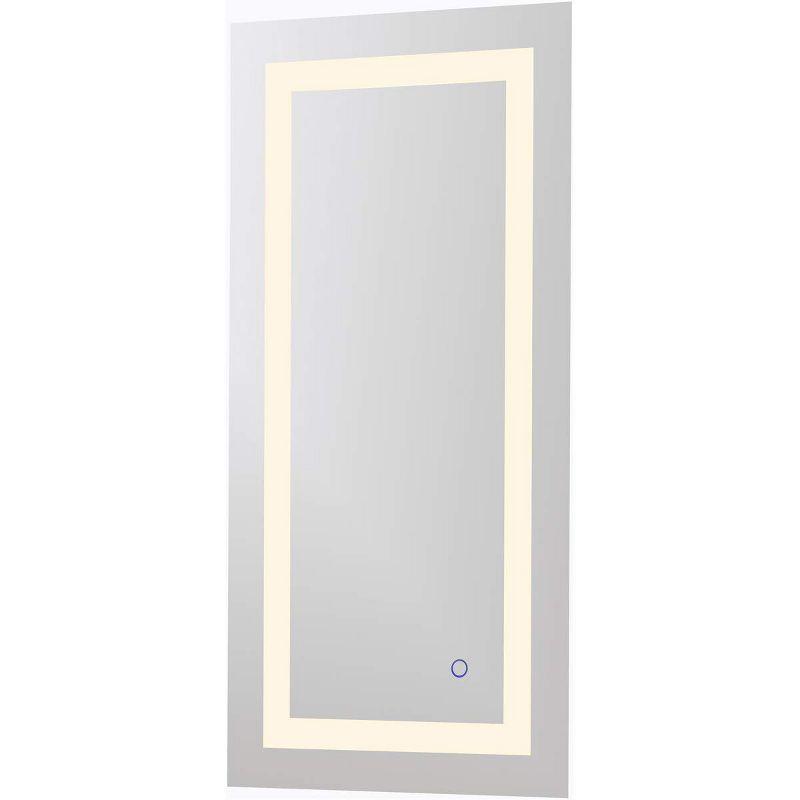 Elegant Lighting Helios 18in x 36in Hardwired LED mirror with touch sensor and color changing temperature 3000K/4200K/6400K