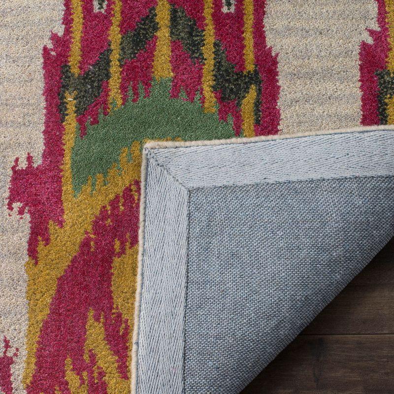 Ikat IKT464 Hand Tufted Area Rug - Beige/Yellow - 6'x9' - Safavieh.
