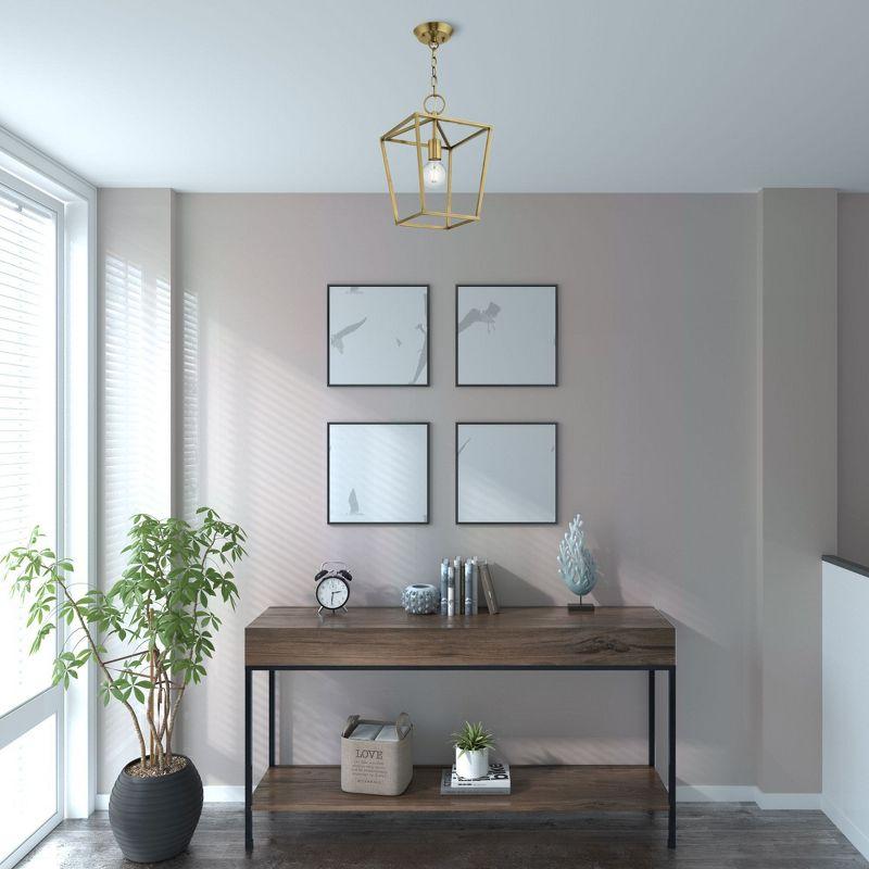 Lighting Lumens 10 Sq. inch 1 Light Convertible Lantern Pendant Lighting Fixture