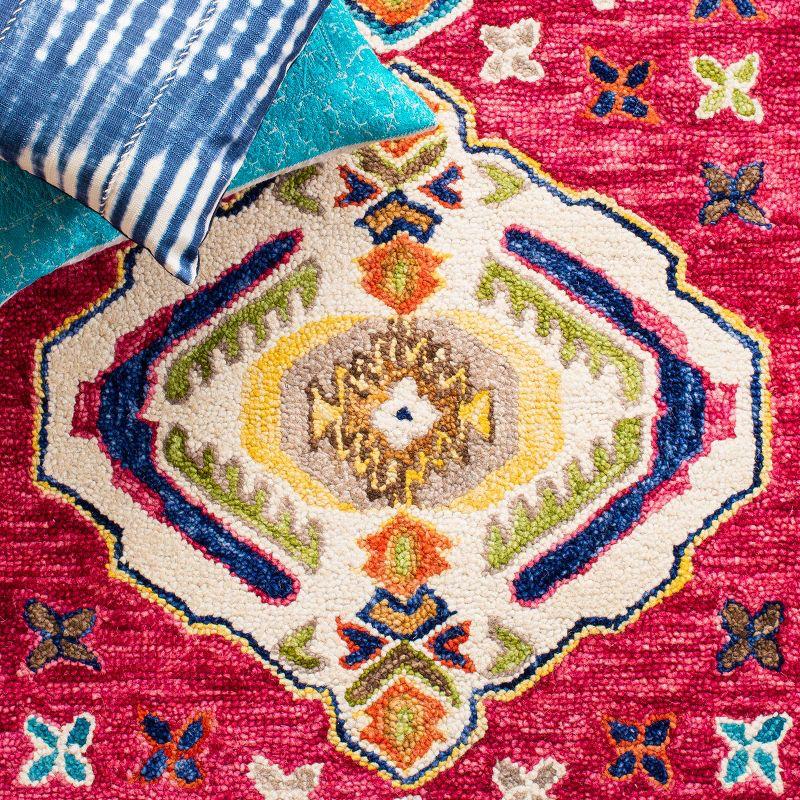 Aspen APN527 Hand Tufted Area Rug - Red/Blue - 3'x5' - Safavieh.