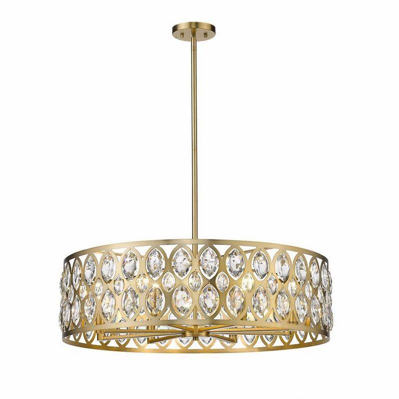 Z-Lite Dealey 8 - Light Chandelier in  Heirloom Brass