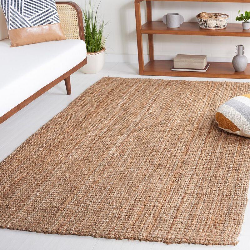 Hand-Knotted Artisan Jute Area Rug, Natural, 4' x 6'