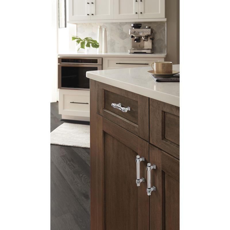 Amerock Glacio 3 inch (76mm) Center-to-Center Clear/Polished Chrome Cabinet Pull