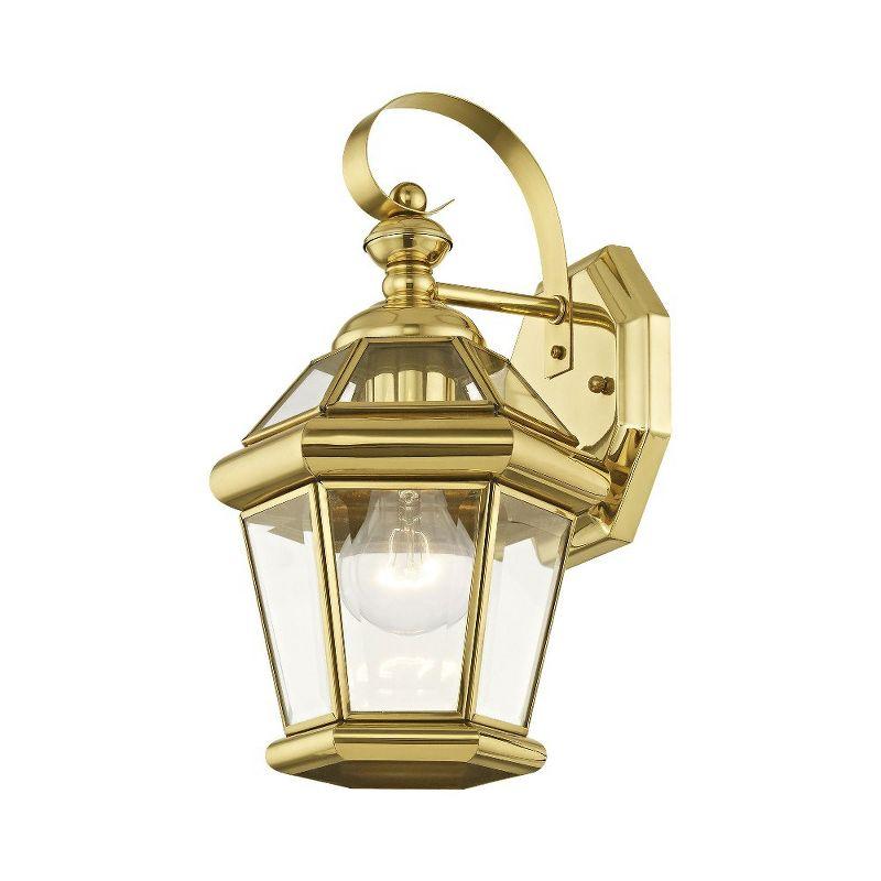 Livex Lighting Georgetown 1 - Light Wall Light in  Polished Brass