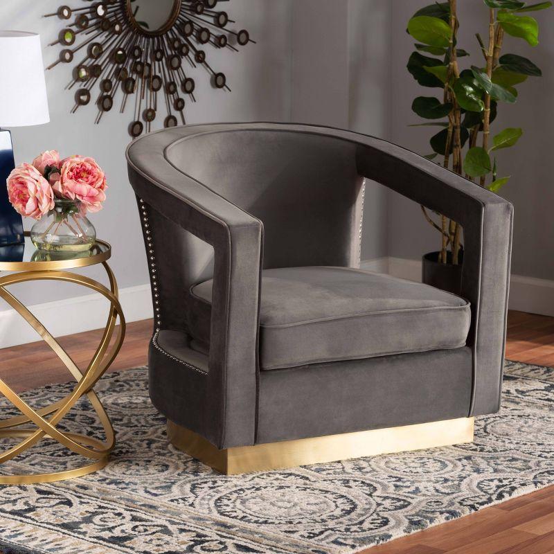 Rosdorf Park DelRe Velvet Armchair