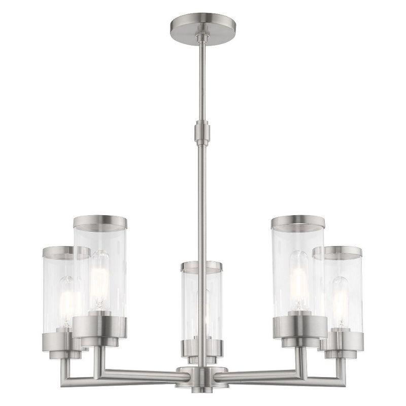 Livex Lighting Hillcrest 5 - Light Chandelier in  Brushed Nickel