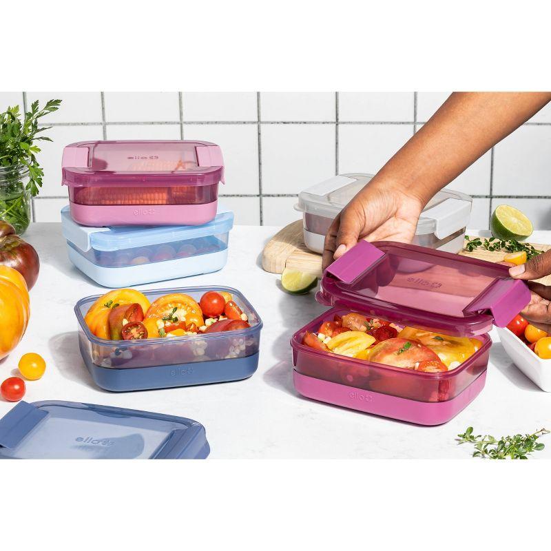 Ello 10pc Multicolor Plastic Meal Prep Food Storage Set