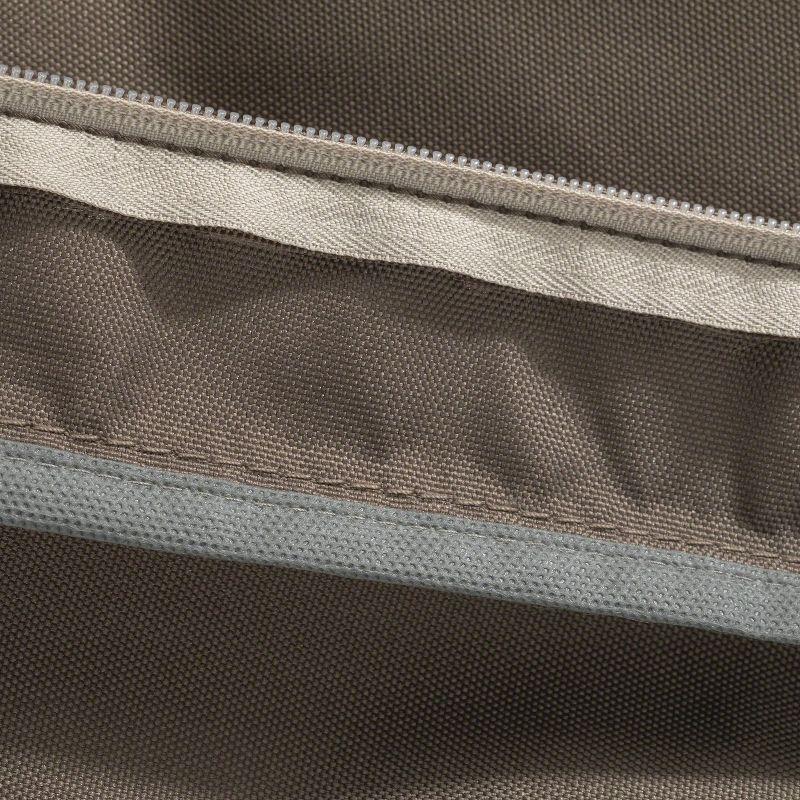 48" x 18" x 3" Ravenna Water-Resistant Patio Bench/Settee Cushion Dark Taupe - Classic Accessories