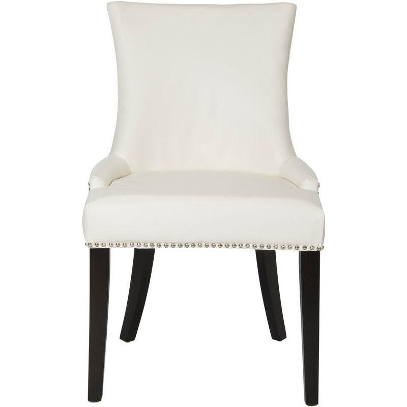 Lester 19"H Dining Chair (Set of 2) - White- Safavieh