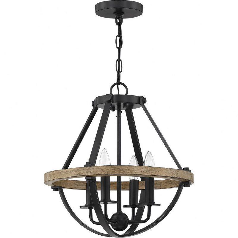 Quoizel Lighting Bartlett 4 - Light Pendant in  Earth Black