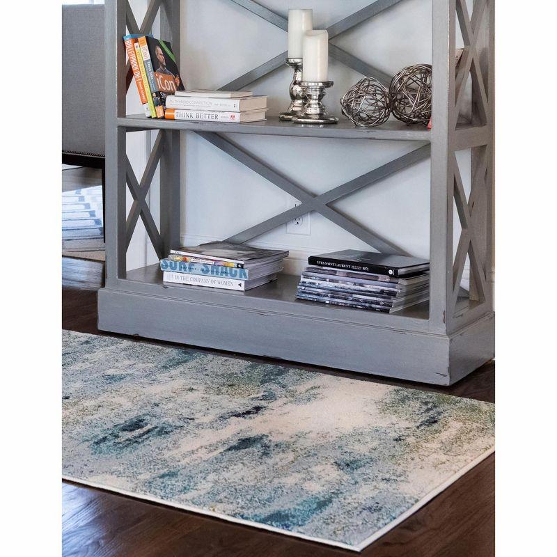 Unique Loom Chromatic Collection Area Rug - Avalon (8'  x 10' Rectangle Light Blue/Gray)