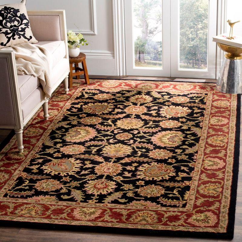 Classic CL359 Hand Tufted Area Rug - Navy/Red - 8'3"x11' - Safavieh.